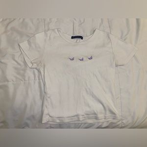 BRANDY MELVILLE BUTTERFLY CROP TOO